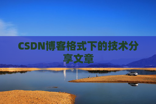 CSDN博客格式下的技术分享文章